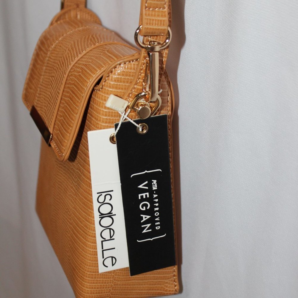 NWT Tan Vegan Hand and Crossbody Small Bag - Picture 3 of 9